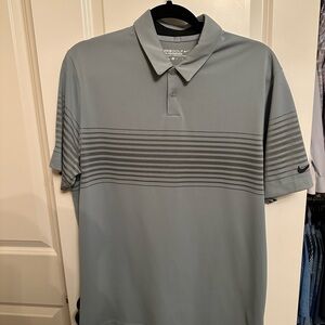 University of Houston Nike Men's Gray Striped Polo Shirt